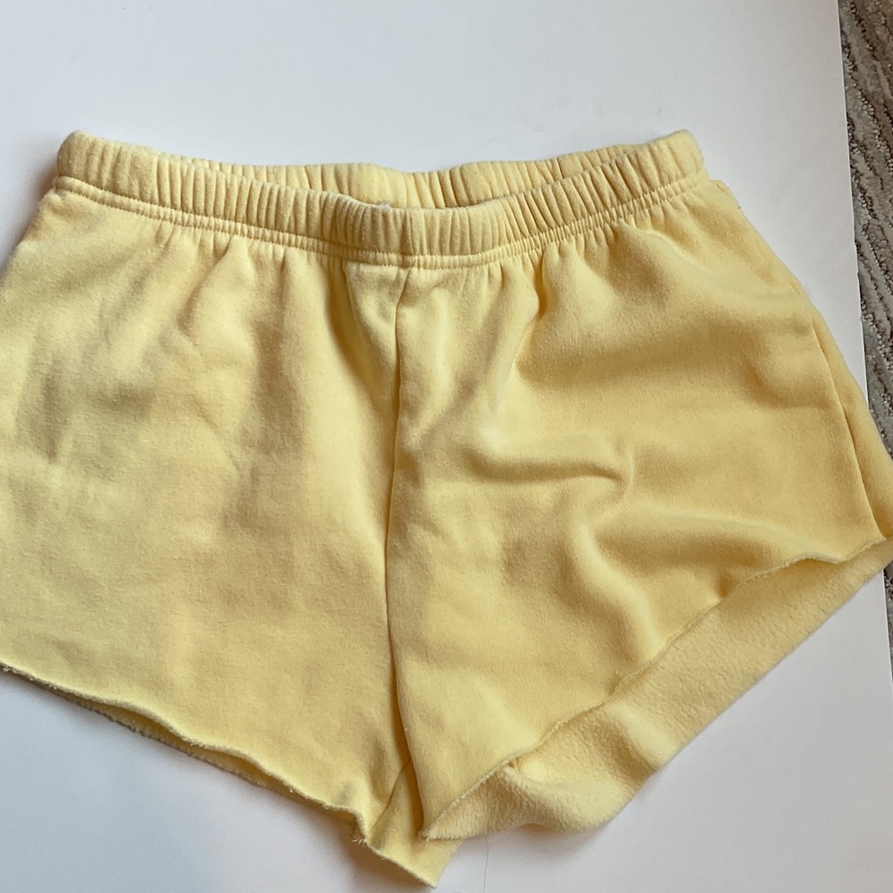 Katie J NYC Soft Yellow Lounge Shorts